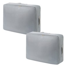 Life GONGyOU Zero體積被子收納壓縮袋 淺灰色, 2個, 1入