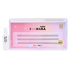 IHara 下睫毛 6mm, 黑色, 1個