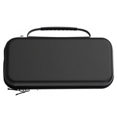 HOHOO 任天堂 Switch OLED通用 多合一硬殼輕薄收納包, 黑色, 單一商品, 1個