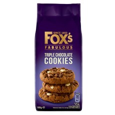 FOX'S 三重巧克力餅乾, 1包, 180g