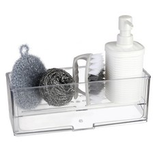 plala 透明廚房菜瓜布多功能架, 1個, 透明