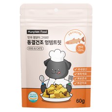 멍템 반려동물 동결건조 트릿, 연어, 60g, 1개
