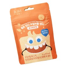 LUKT Kindi 幼兒木糖醇糖果, 35g, 優格口味, 1個