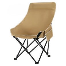 Bodamoga 露營用折疊高背椅, 棕色, 1個