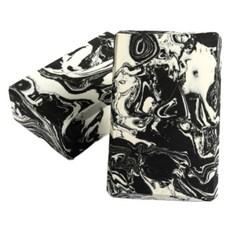 Overman EVA 大理石紋瑜珈磚, 黑色, 2個