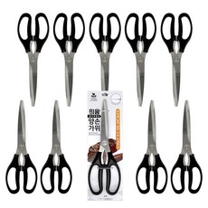 CAMEL 不沾桌面懸浮式雙手通用剪刀 營業用, 黑色, 10個