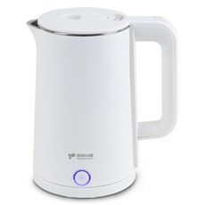 Kitchen-Art 香草SUS304不鏽鋼雙層隔熱大容量一鍵無線電熱水壺, KAEP-D2530(白色)