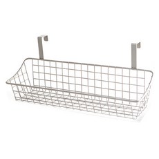 JLIFE 道森寬版鐵線掛籃, 灰色, 1個