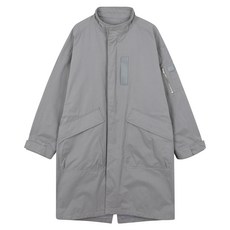 버커루 남성용 하이넥 롱기장 야상점퍼 B235JP410P