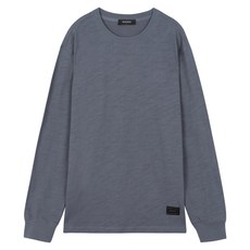 버커루 남성용 16수 슬럽 자수포인트 긴팔 티셔츠 B235TS120P