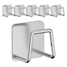 라이크스 무타공 초강력 하중 견디는 주방 수세미걸이, 실버, 6개