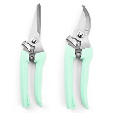 온업 컬러 전지가위 2종 세트 그린, 1세트