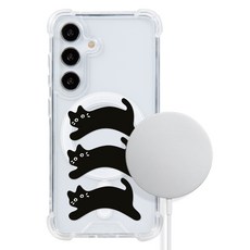 유스픽 깜냥이 맥세이프 사면보호 젤하드 휴대폰 케이스