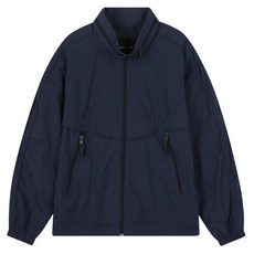 버커루 남성용 나일론 립스탑 절개 하이넥 바람막이 점퍼 B242JP300P