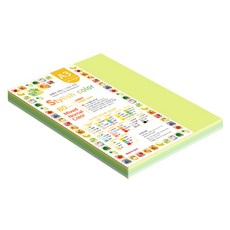 종이문화 스타일리쉬 얇은 혼합색지 05 SN Green Tone 80g, 130개, A3