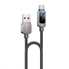 유니미오 USB A- C타입 유니미오 디스플레이 PD 초고속 충전 케이블 66W, 1개, 1.2m