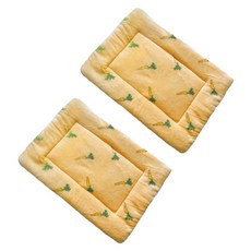 데이소이 고양이 큐티 캐릭터 쿠션 매트, 03 당근, 2개