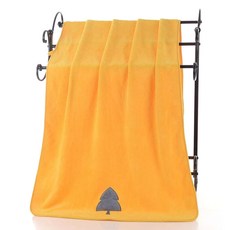 원이네 자연의 친구 벨벳 바스타월 300g, 옐로우, 1개