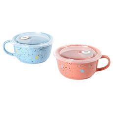 Polmarken Stella 拉麵碗 600ml 2件組, 1套, 太平洋藍+珊瑚粉