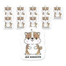 YOUNGGREEN 纖維素壓縮雙面海綿菜瓜布, 1入, 10個