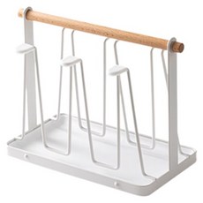 에이비엠코리아 스탠드 컵 건조대 6구, 화이트, 1개