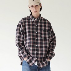 모더먼트 포워드 오버사이즈 체크 셔츠