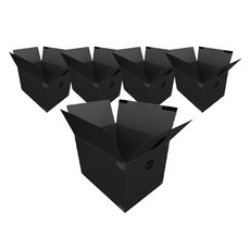 廣東 防割手魔鬼氈式搬家箱, 黑色, 5個