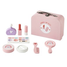 Modern House 木製玩具化妝遊戲手提包組, 1個, 粉紅色