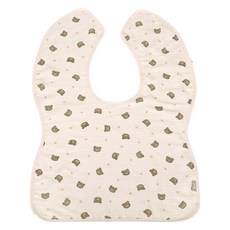 babysopoong 媽媽哺乳用印花口水巾 M, 心熊, 1個, 1入