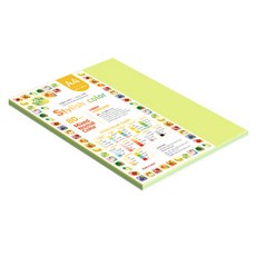 종이문화 스타일리쉬 얇은 혼합색지 05 SN Green Tone 80g, A4, 65개