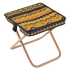 NEWNO 便攜式寬版折疊大尺寸輕量椅, 黃黑色, 1個