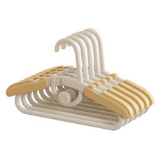 Uni At Home兒童用多功能防滑長度可調節衣架, 酸橙, 5個