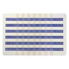 살림의기술 스티치 테터솔 규조토 발매트, 딥블루