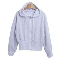 린다샵 루이네 투웨이 세미 크롭 심플 후드 집업 cpjk5954k4c