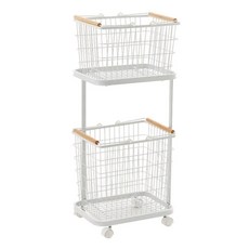 comet Home 移動式雙層洗衣籃, 白色