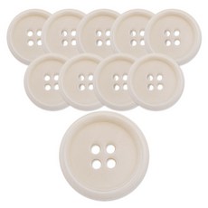 동대문단추왕 너트 단추 20mm RN-08, 내추럴, 10개