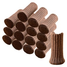 歐嗨 家具桌子毛氈針織雙層椅腳套, 16個