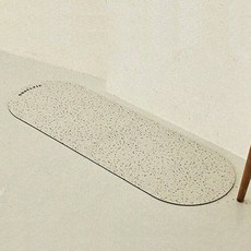 OHSELPIC Objet 可水洗珪藻土地墊, 奶油白