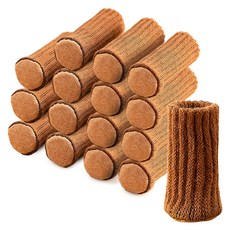 올하이 가구 테이블 펠트 니트 더블레이어 의자발 커버, 16개