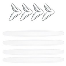 엠노블 차량용 모서리가드 4p + 범퍼가드 4p 세트, 투명, 1세트