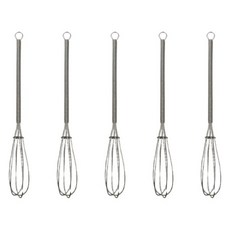 키친하우스 올스텐 미니 거품기, 실버, 5개