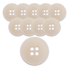 동대문단추왕 너트 단추 18mm RN-11, 내추럴, 10개