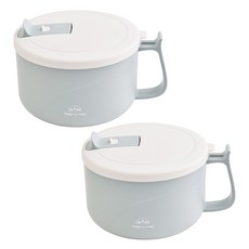 DIYOU 可用於微波爐的不鏽鋼微波鍋 1200ml, 2個, 薄荷綠