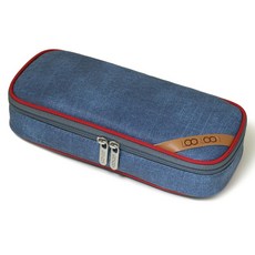LOONLOON 672 牛仔標準鉛筆盒, 靛藍色, 1個