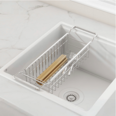 Daily On 304不鏽鋼線長度可調節水槽濾網 窄版, 1個, B型