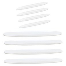 엠노블 차량용 도어가드 4p + 범퍼가드 4p 세트, 흰색, 1세트