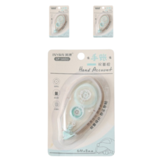 꼬까 베이직 양면테이프 8mm x 6m, 그린, 3개