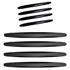 엠노블 차량용 도어가드 4p + 범퍼가드 4p 세트, 블랙, 1세트