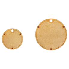 GOLD LIFE 高密度不吸水木纖維砧板2件組 (圓弧款) 美國FSC合法原木纖維, 團團圓圓款 原木色, 1組