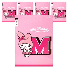 핑크망고 산리오 초등 영어노트 좁은칸, 마이멜로디, 5개